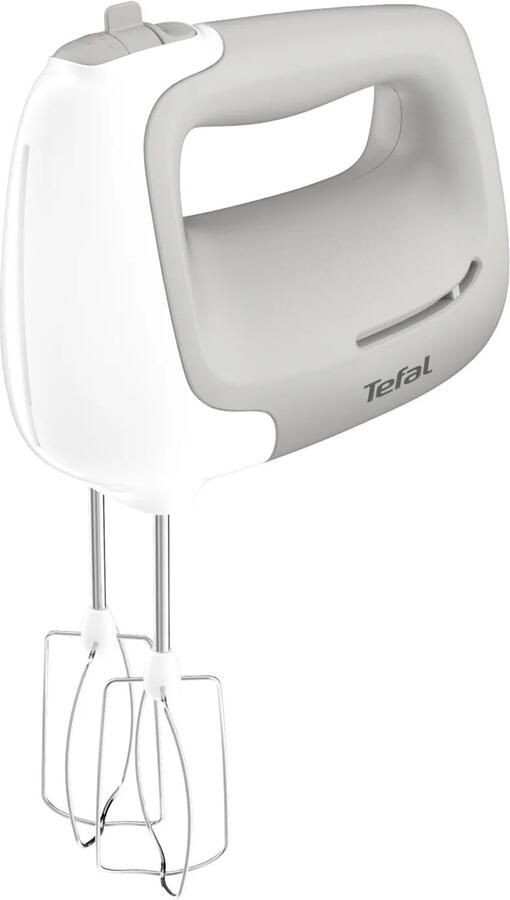 Tefal Prep'Mix HT450B Handmixer 5 Snelheden en Turbofunctie Met Deeghaken en Gardes Lichtgewicht 450W Wit