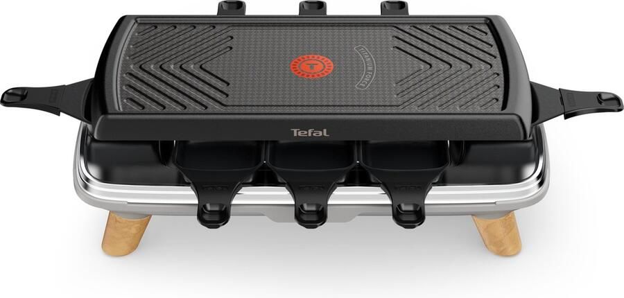 Tefal RE610D 3in1 8-Persoons Raclette Zwart RVS Hout - Foto 2
