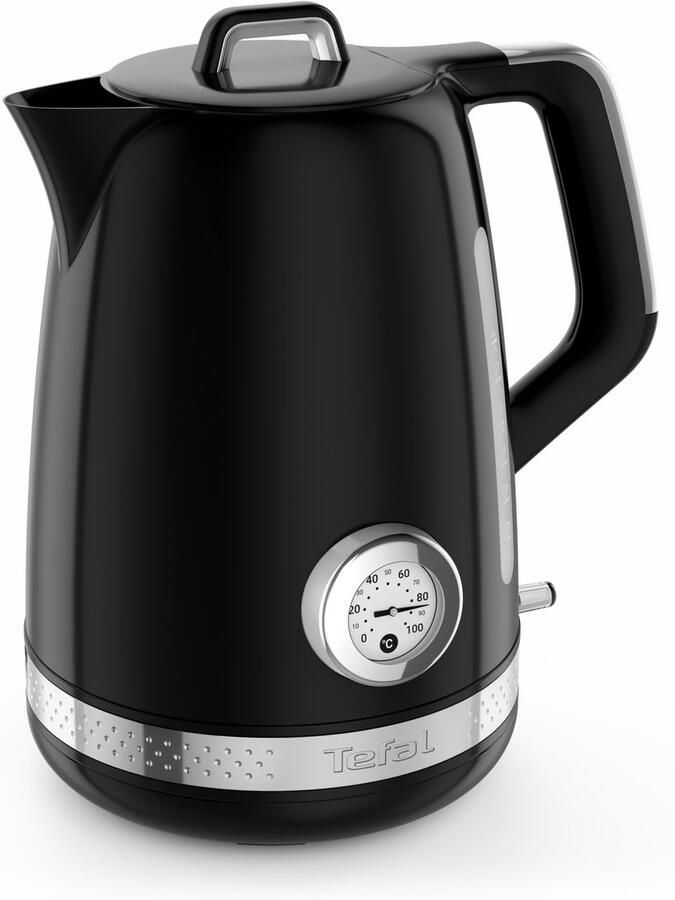 Tefal Soleil KO3558 Waterkoker 1.7L Temperatuurweergave Anti-kalkfilter Zwart