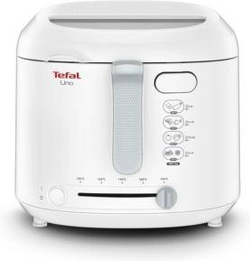 Tefal Uno FF2031 Frituurpan 1 8 L Compact Design Coolwall Kijkvenster Instelbare thermostaat 1600W Wit - Foto 2