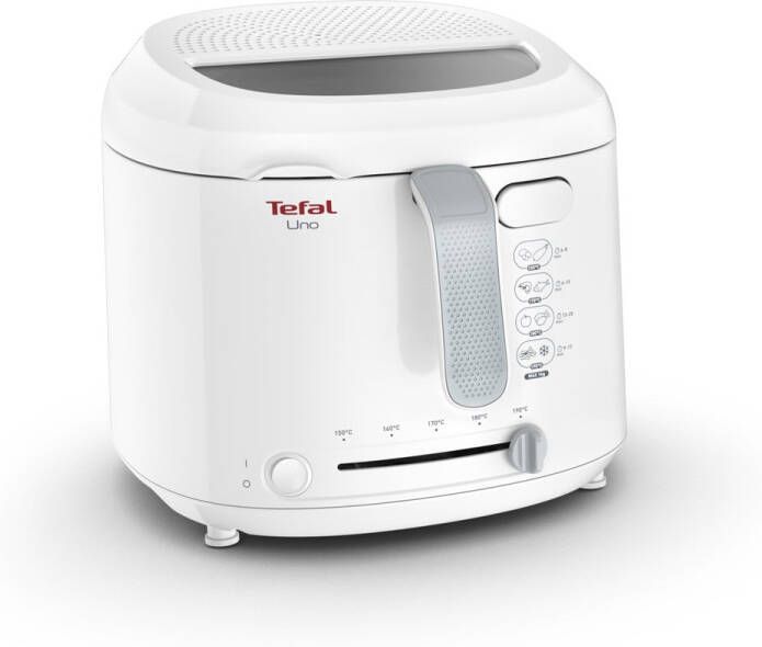 Tefal Uno FF2031 Frituurpan 1 8 L Compact Design Coolwall Kijkvenster Instelbare thermostaat 1600W Wit