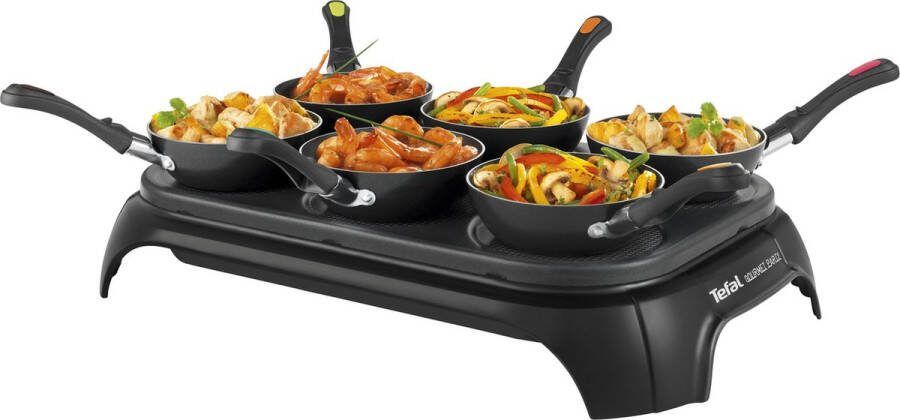 Tefal Wokparty Duo PY5828 Wokset 6 Personen Anti-aanbaklaag Compact Fun Cooking