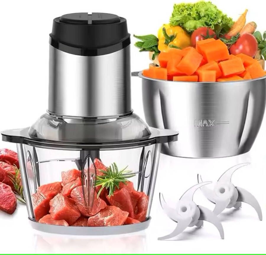 Teffo Hakmolen Elektrisch Glazen 3L Kom XXL 400W