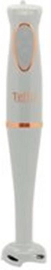 Teffo staafmixer 2 snelheden & ergonomisch handgreep afneembare staaf 200Watt wit rosé goud