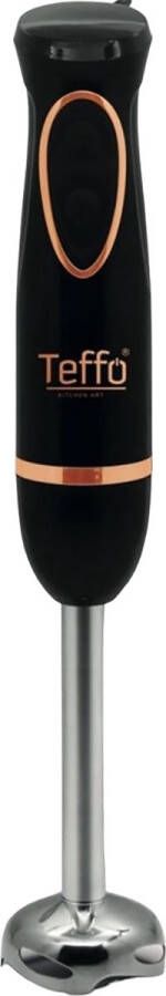 Teffo Staafmixer 2 Snelheden & ergonomisch Handgreep afneembare Staaf 200Watt Zwart Rosé Goud