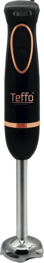 Teffo Staafmixer 2 Snelheden & ergonomisch Handgreep afneembare Staaf 200Watt Zwart Rosé Goud