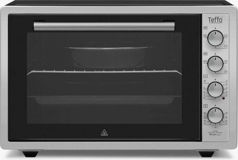 Teffo Vrijstaande Oven XXL Pro 70L Elektrische Oven Grijs