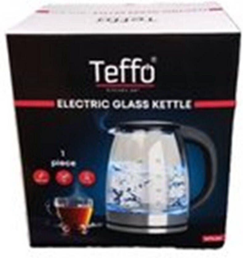 Teffo waterkoker ledverlichting 1.8L zwart