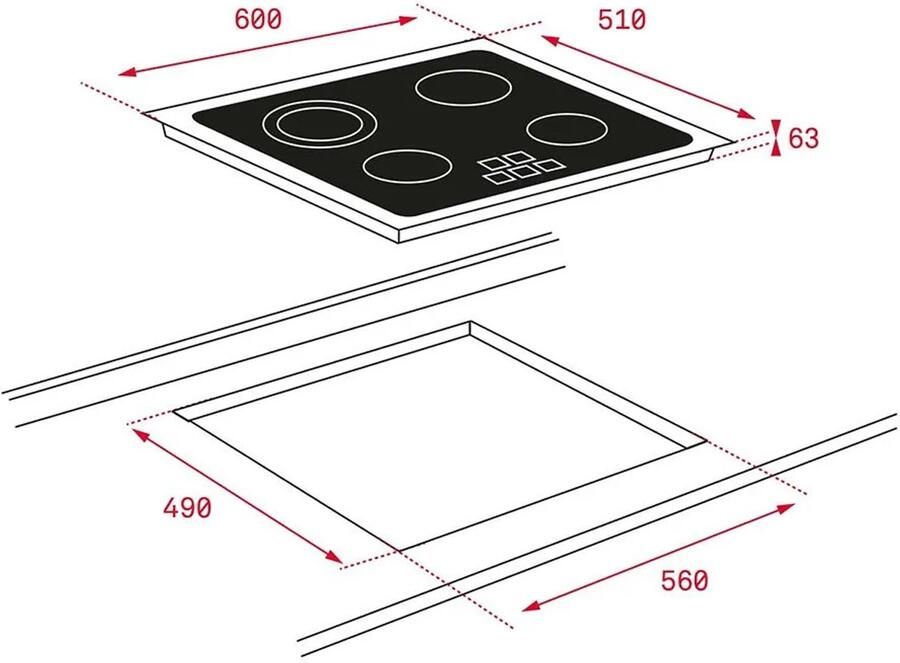 Teka IR 8430 Keramisch kookplaat