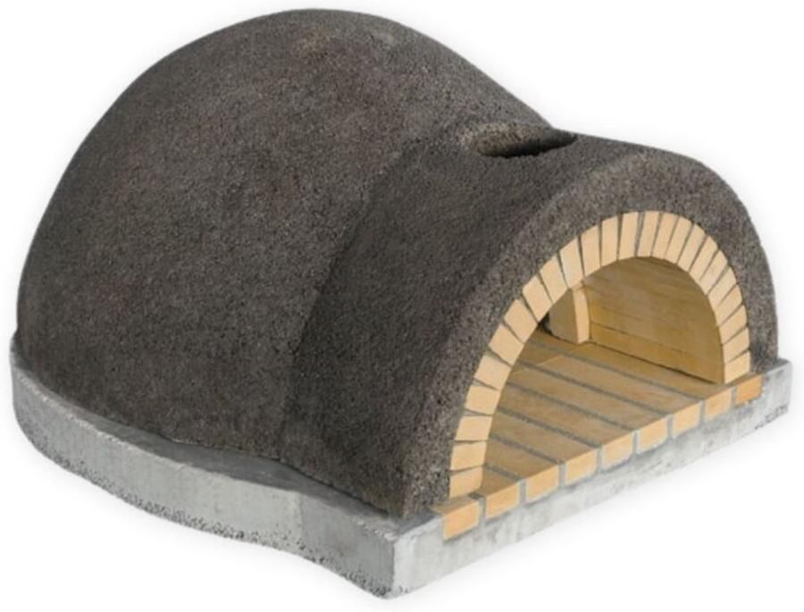 Thermozel Pizzaoven Classic Mini – Houtgestookt – Handgemaakt – Gele Vuurvaste Stenen – Inclusief Stalen Deur