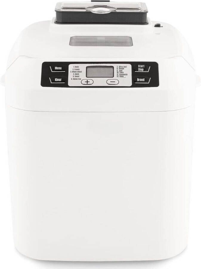 Thuys – Broodbakmachine – Broodbakmachines – 12 Programma – 32 x 33 x 28cm – Wit