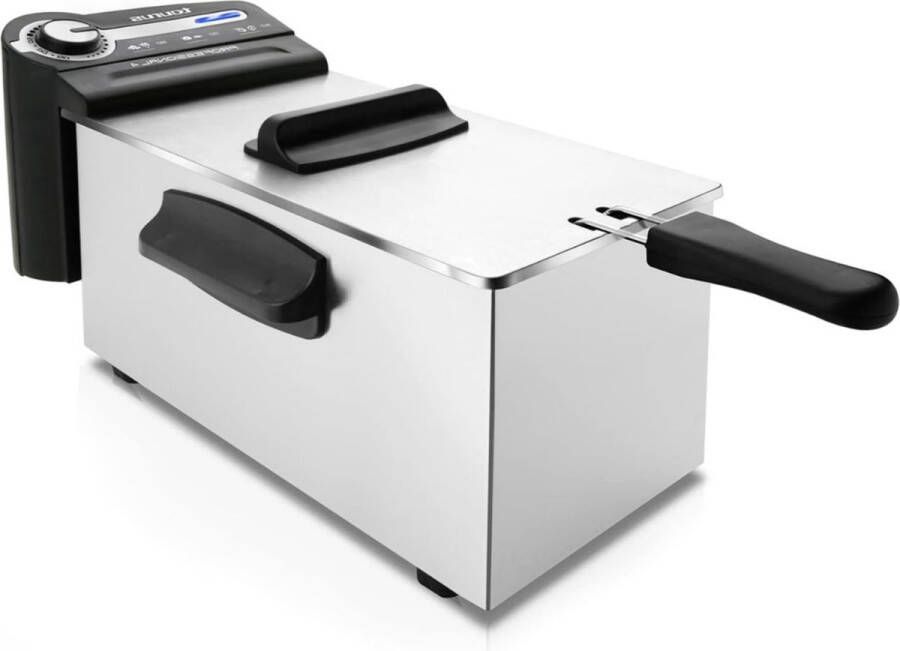 Thuys – Frituurpan – Friteuse 4 Liter Met Instelbare Temperatuur – Geïsoleerde Handgrepen – 2200 Watt