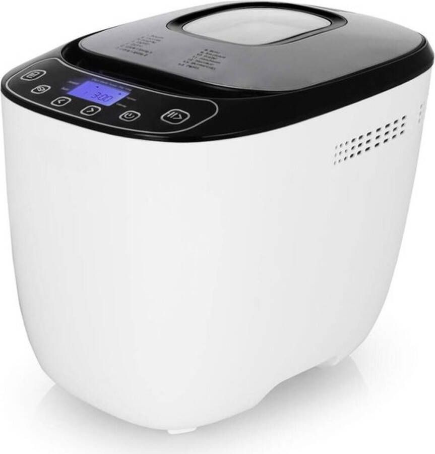 Thuys Luxe Broodbakmachine – Automatisch – 12 Programma s – Glutenvrij – Display – Eenvoudige Bediening – 550W – Wit