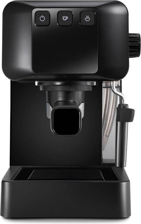Thuys Luxe Espressomachine – Volautmaat Bonen – Koffiezetapparaat – Koffiemachine – Met Melkopschuimer – Dubbele Filter – 1900W – Zwart