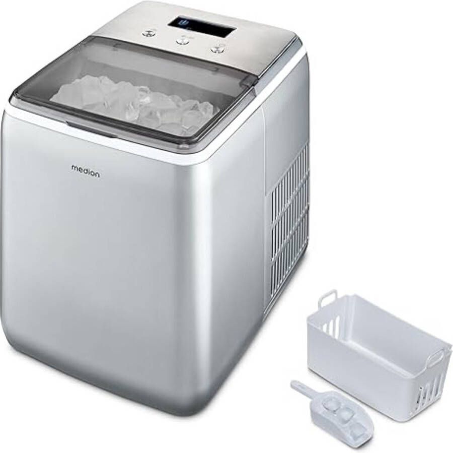 Thuys Luxe Ijsblokjesmachine – Met Deksel – Zelfreinigend – Kristalhelder – Horeca – Snel Klaar – 2.6L Reservoir – 150W