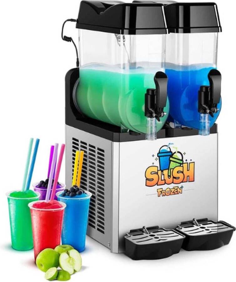 Thuys – Luxe Slush Puppy Maker – Slush Puppy Machine – Elektrische Slush Maker – Ijsmachine voor Thuis & Professioneel Gebruik – Crushed Ice – 24L Capaciteit