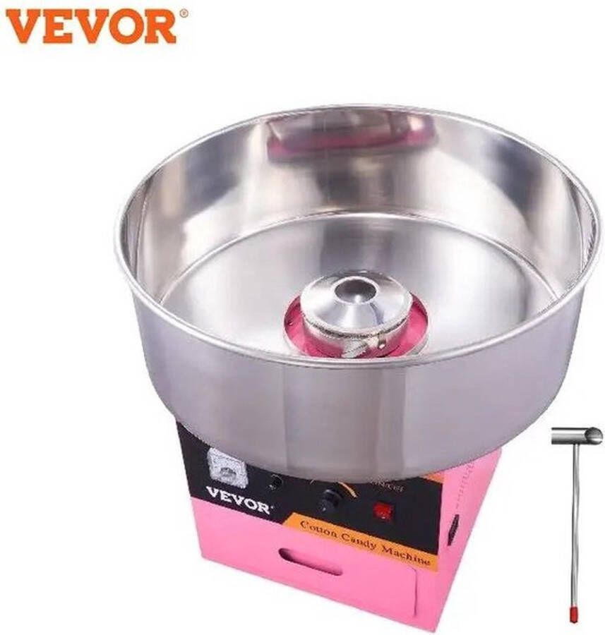 Thuys Luxe Suikerspinmachine – Tafelmodel – Suikerspinmaker – Voor Feestjes en Partijen – Kinderfeestje – Cotton Candy – Kunststof – Compact Design – Roze