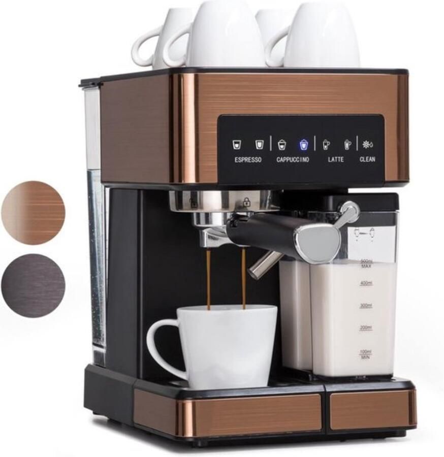 Thuys Espressomachine Koffiezetapparaat Koffiemachines Bruin