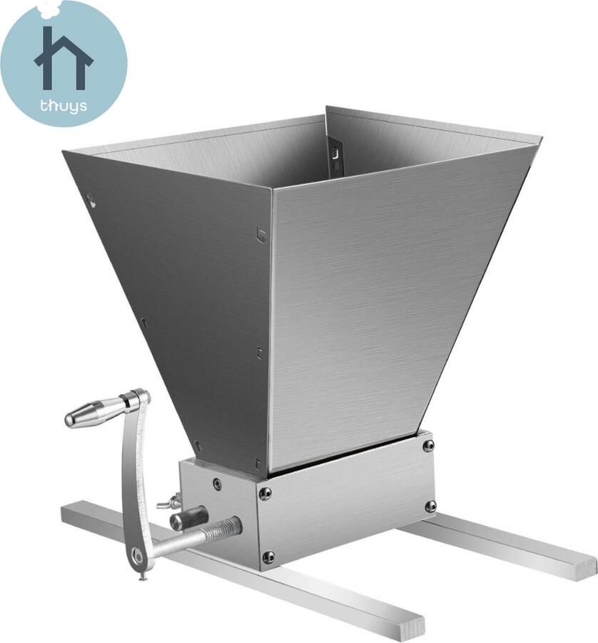 Thuys Korenmolen Graanmolen Gerst Crusher Maler Specerijenmolen Keukenhulp Koken Geschikt Voor Zaken Kruiden Maler Zilver Roestvrij Staal - Foto 1