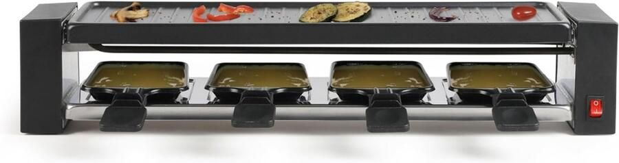 TIM. TIM Gourmetstel 4 personen Gourmetstellen Gourmet Zwart 50cm x 11cm x 10cm