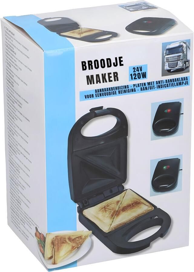 TIM. TIM Tosti-ijzers Tosti Apparaat Tosti Ijzer Zwart 9cm x 22cm x14cm