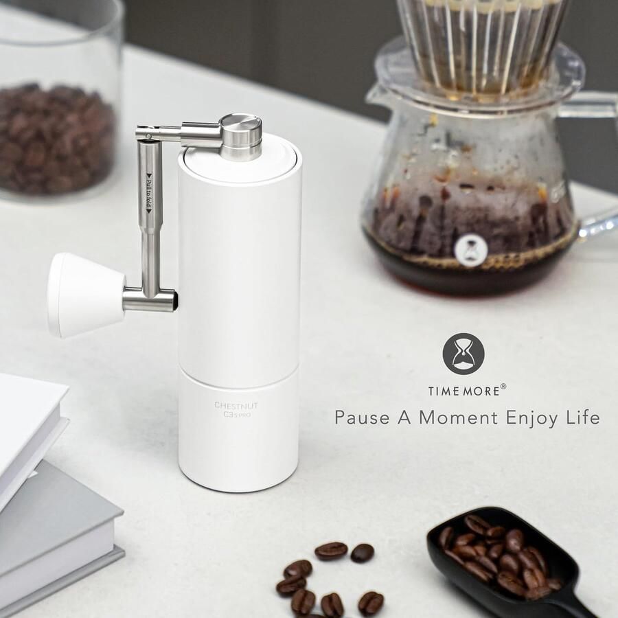Timemore Chestnut C3S PRO Manual Coffee Grinder White