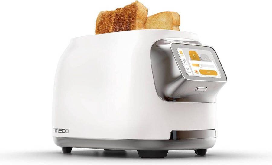 Tineco Toasty One broodrooster LCD touchscreen individueel roosteren 2 sneden RVS wit