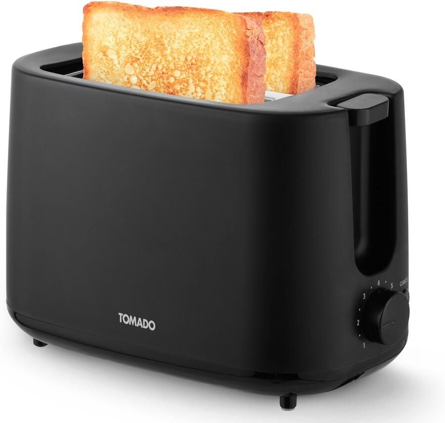 Tomado TBT1000B Compacte broodrooster Toaster 2 lange sleuven 7 standen Zwart - Foto 2