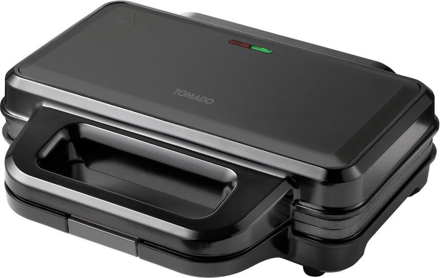 Tomado TGP2002B Paninigrill Tosti Apparaat Panini's en Tosti's PFAS vrij 1000 watt Zwart - Foto 2