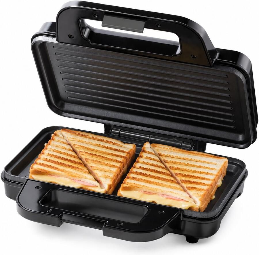 Tomado TGP2002B Paninigrill Tosti Apparaat Panini's en Tosti's PFAS vrij 1000 watt Zwart - Foto 2