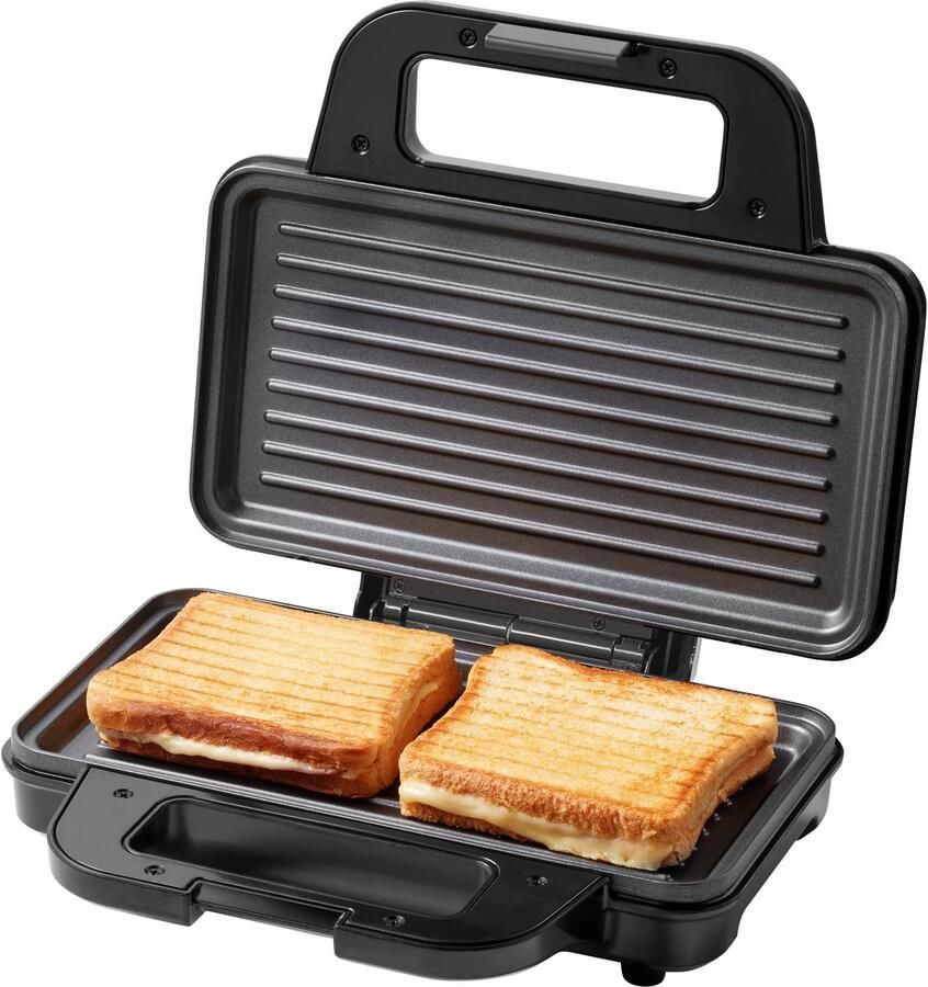 Tomado TGP2002S Tosti Apparaat voor 2 Tosti's Grill IJzer Panini PFAS vrij 1000 watt RVS