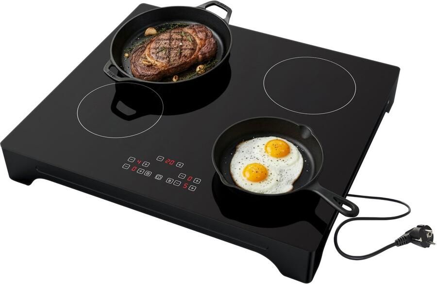 Tomado TIH6010B Inductie kookplaat vrijstaand Elektrisch 1 fase plug & play Touch bediening Zwart