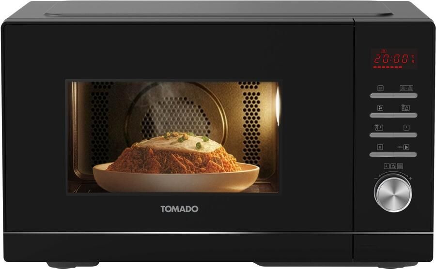 Tomado TMC2302B Combi magnetron Vrijstaand 23 liter Hetelucht 5 magnetronstanden Digitaal display