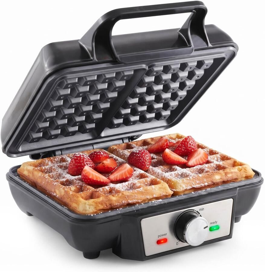Tomado TWM2301S Wafelijzer Wafelmaker 2 wafels 23 x 17 cm PFAS vrij RVS