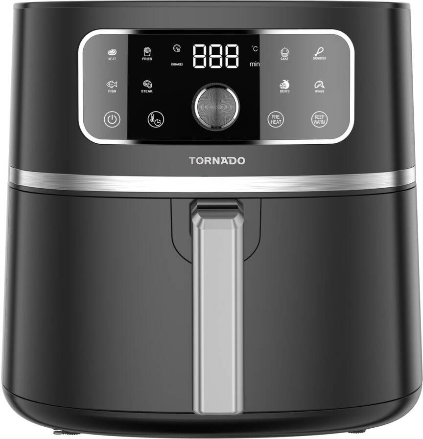 Tornado TAFT-0005-GS friteuse Enkel 5 7 l Vrijstaand 1750 W Heteluchtfriteuse Zwart
