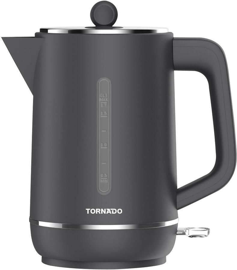 Tornado TKE-01328-GS waterkoker 1 7 l 2200 W Zwart