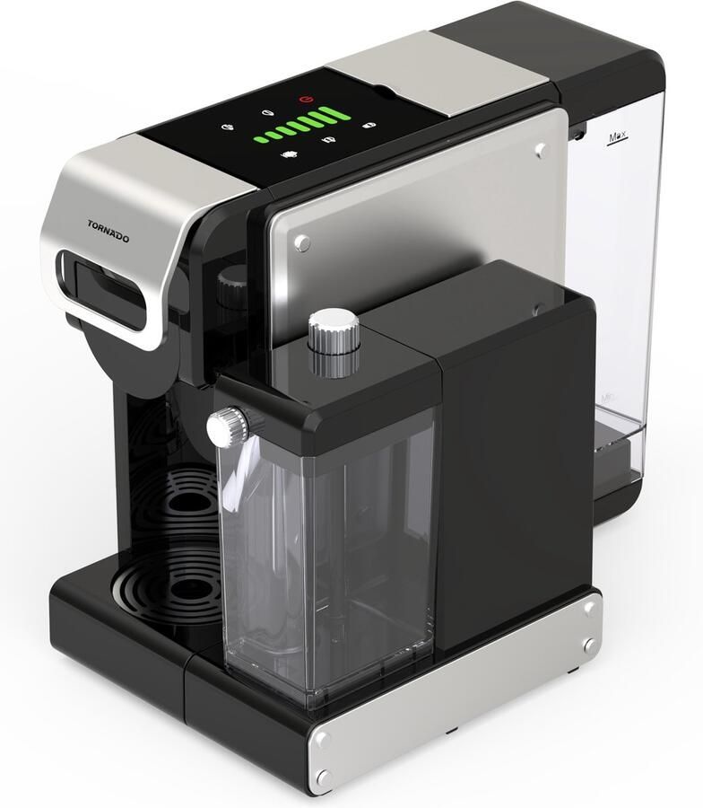 Tornado TST-550M-GS – 7-in-1 Multi-Capsule Hot & Cold Koffiemachine met Melktank