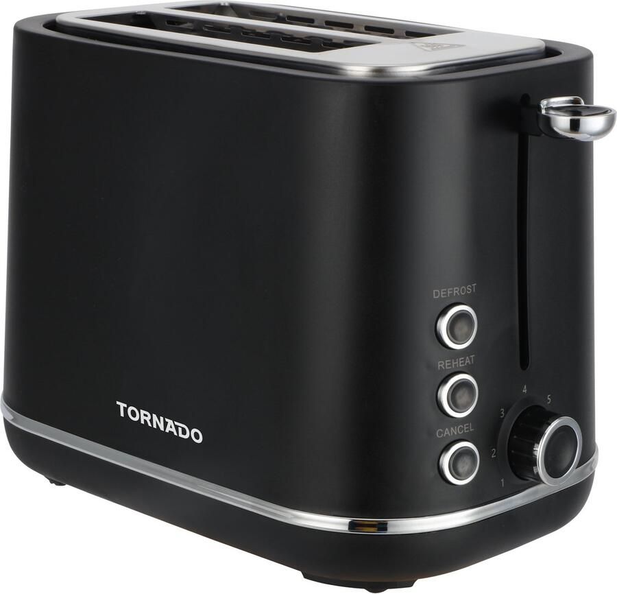 Tornado TTA-1430-GS Broodrooster 7 standen 2 sleuven 850W Zwart