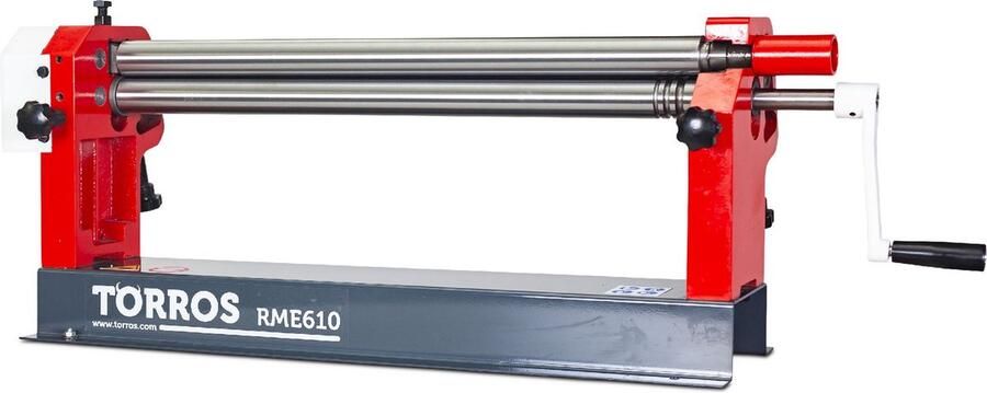 Torros Manuele plaatwals 3 rollen werkbreedte 610 mm plaatdiktes tot 0 8 mm in staal RME610