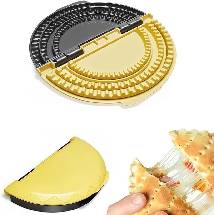 Tortillasealer Citroengeel 3-in-1 Pannenkoekenmachine Duurzaam en Veilig Materiaal Voor Thuisgebruik