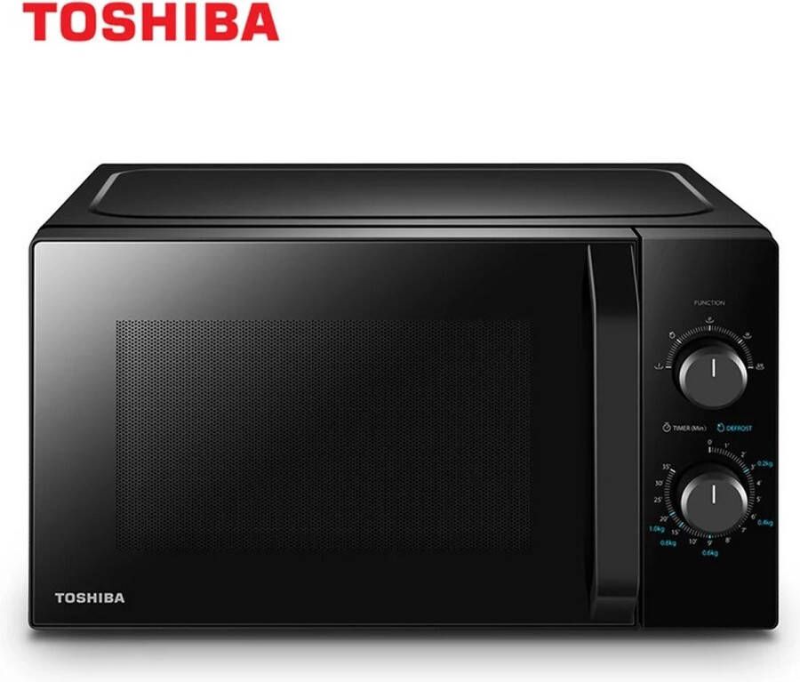 Toshiba Magnetron 20 L 800 W 5 Vermogensniveaus Met Praktische Ontdooifunctie Led-Verlichting Zwart