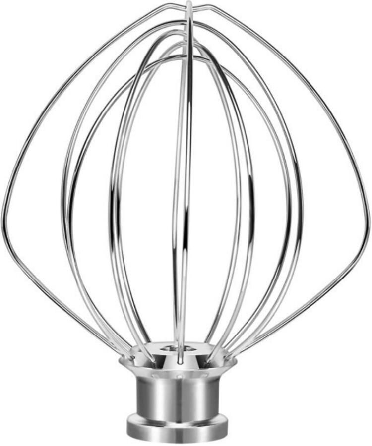Tovbmup Mixer Ei-slagroomgarde Vervangende staande mixer Geschikt voor K45WW RVS draadgarde voor KitchenAid Roestvrij staal