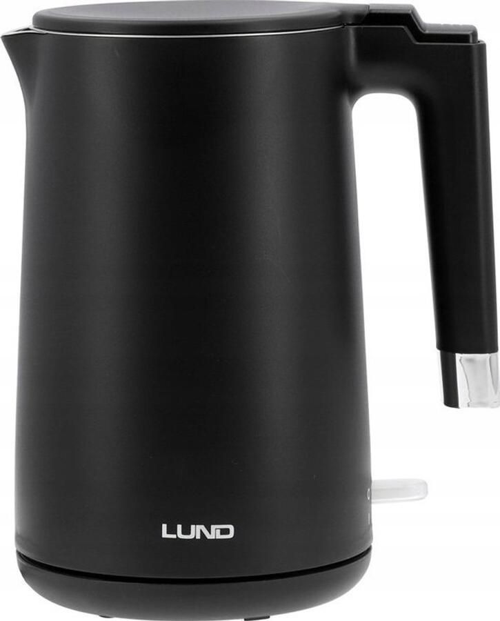 Toya LUND Elektrische Waterkoker 1 5L Cool Touch Zwart