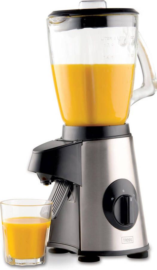 Trebs Blender 500W en 1 7L kan 3 snelheden Smoothies soepen sauzen en meer 99327 Zwart