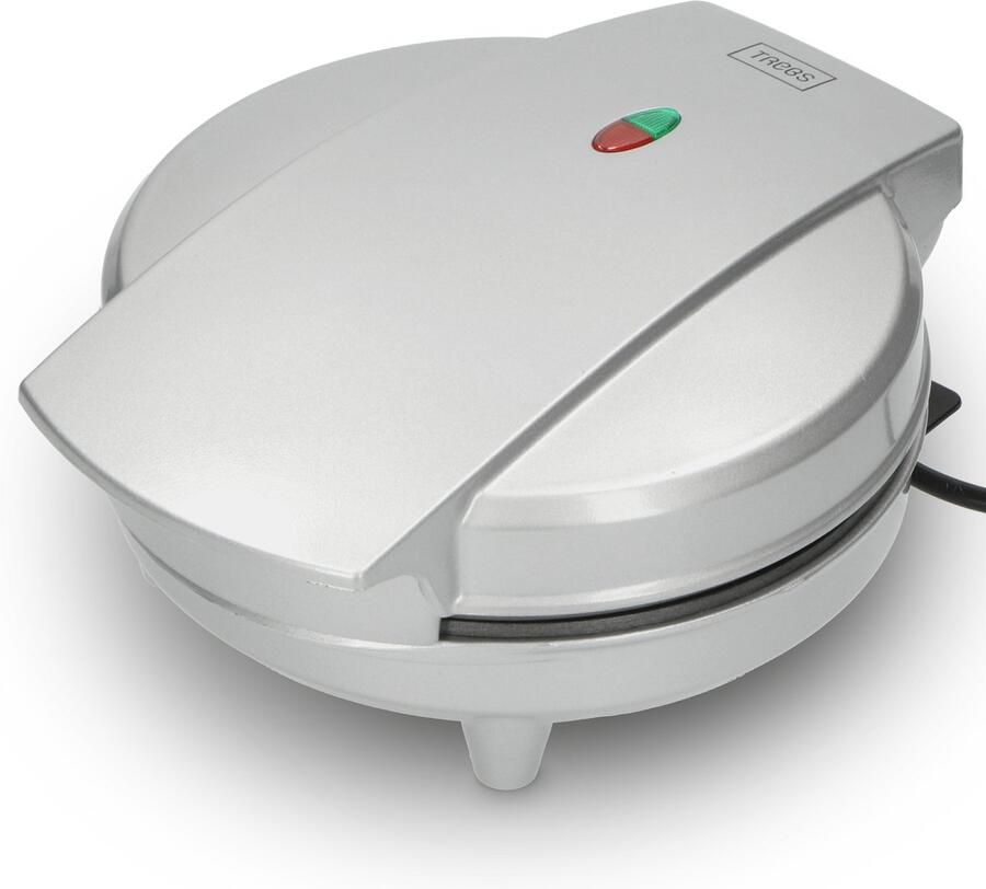 Trebs 99260 Poffertjesmaker met indicatielamp en anti-aanbaklaag Zilver Metallic