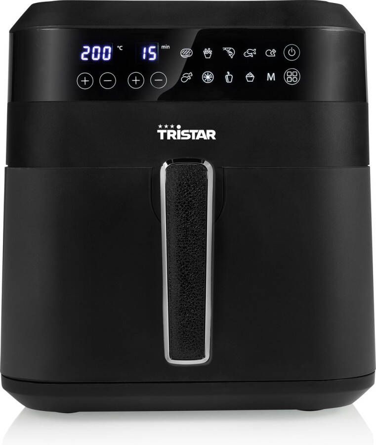 Tristar Airfryer Digitaal XXL FR-6999 Heteluchtfriteuse 6 liter 10 programma's Touch screen Zwart 1700W