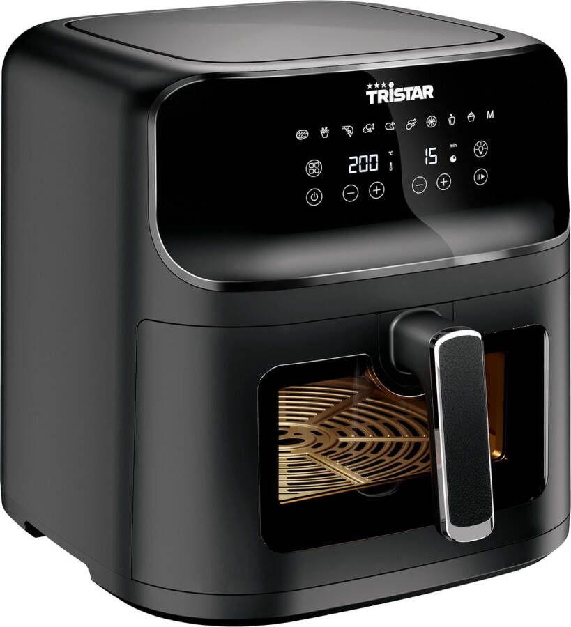 Tristar Airfryer FR-9039 Heteluchtfriteuse Zwart 7.5 liter 1700W 10 voorgeprogrammeerde programma s