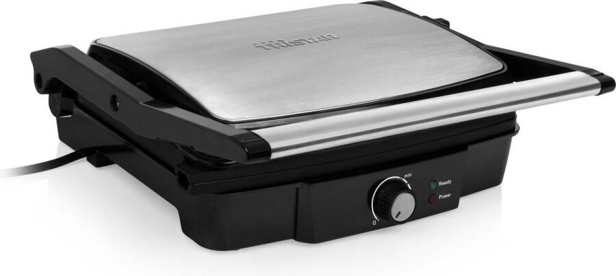 Tristar GR-2853 Contactgrill XL – Panini Grill Groot incl Tafelgrill Functie – Regelbare thermostaat RVS - Foto 2