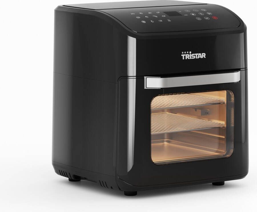 Tristar FR-9065 Airfryer Oven – 12L Capaciteit 1800W – Digitaal Touchscreen 12 Programma s – Inclusief Frietmand Grillrekken en Kruimellade – Zwart - Foto 2