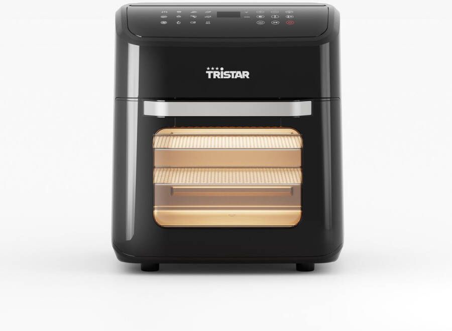 Tristar FR-9065 Airfryer Oven – 12L Capaciteit 1800W – Digitaal Touchscreen 12 Programma s – Inclusief Frietmand Grillrekken en Kruimellade – Zwart